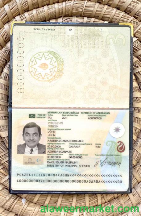 Azerbaijan passport photo look